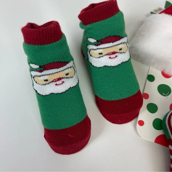 Little Me Baby My 1st Christmas Hat & Socks Set Size 12-24M 12 to 24 Months NWT - Picture 3 of 6